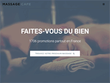 Tablet Screenshot of massagecafe.com
